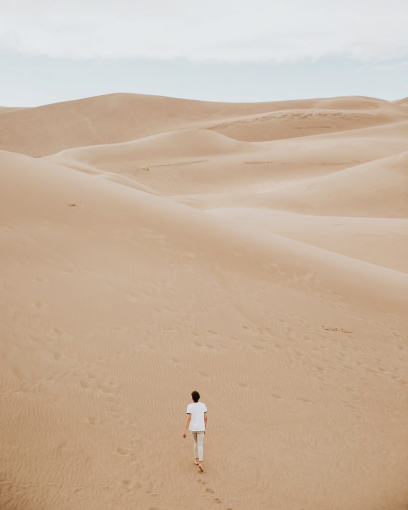 man in the sand- lonliest moment