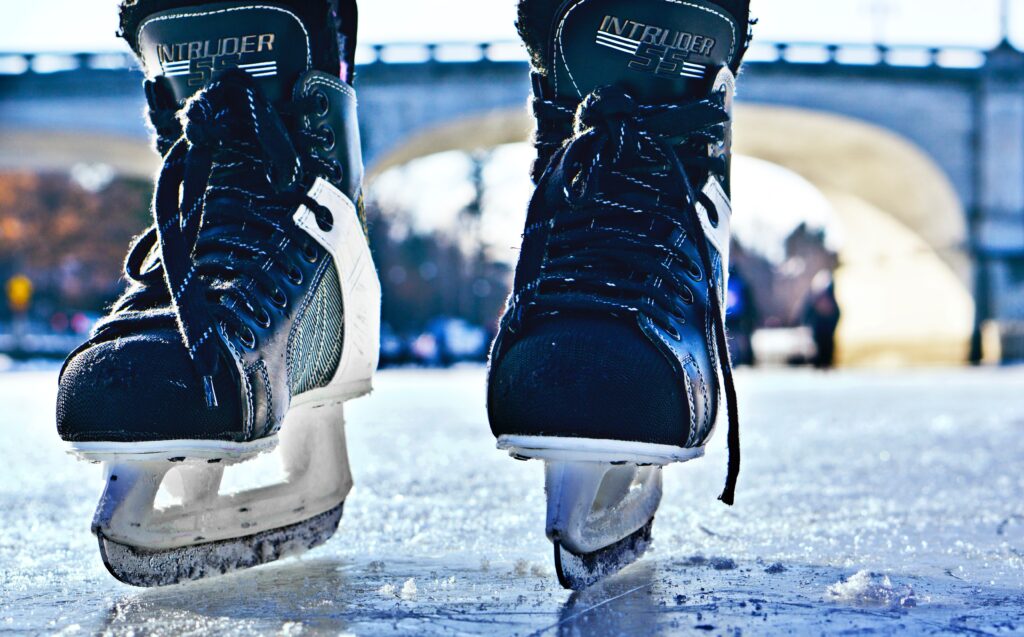 skating in ice